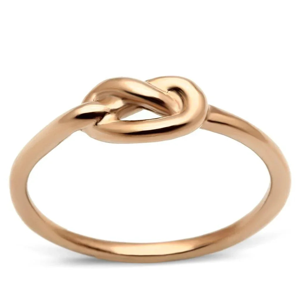 Silver Rings for Women Stainless Steel TK630R IP Rose Gold(Ion Plating) Stainless Steel Ring with No Stone - Jewelry Store by Erik Rayo