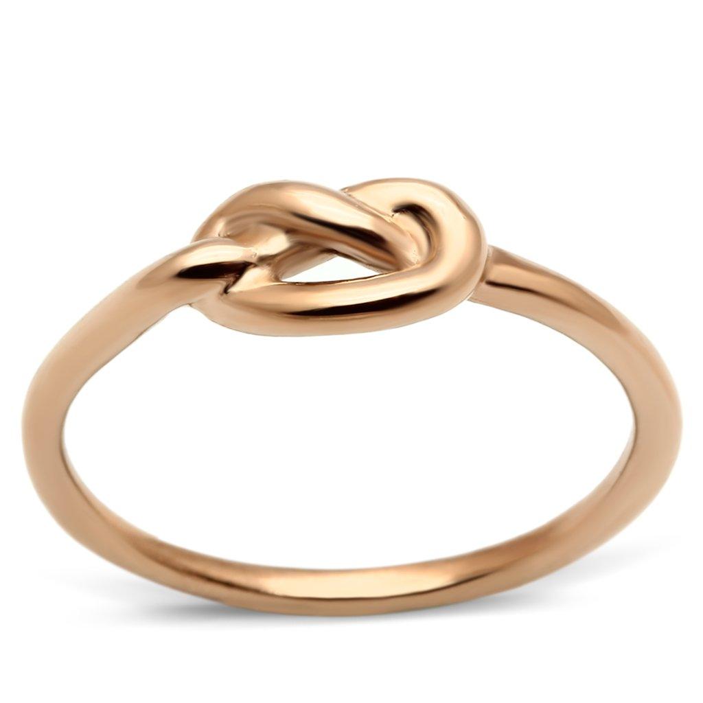 Silver Rings for Women Stainless Steel TK630R IP Rose Gold(Ion Plating) Stainless Steel Ring with No Stone