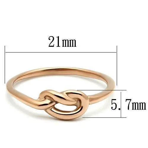 Silver Rings for Women Stainless Steel TK630R IP Rose Gold(Ion Plating) Stainless Steel Ring with No Stone - Jewelry Store by Erik Rayo