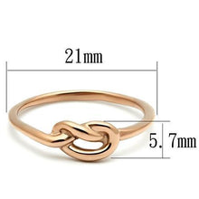 Load image into Gallery viewer, Silver Rings for Women Stainless Steel TK630R IP Rose Gold(Ion Plating) Stainless Steel Ring with No Stone
