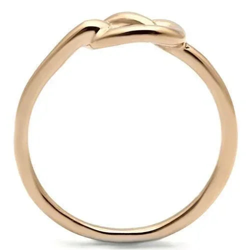 Silver Rings for Women Stainless Steel TK630R IP Rose Gold(Ion Plating) Stainless Steel Ring with No Stone - Jewelry Store by Erik Rayo