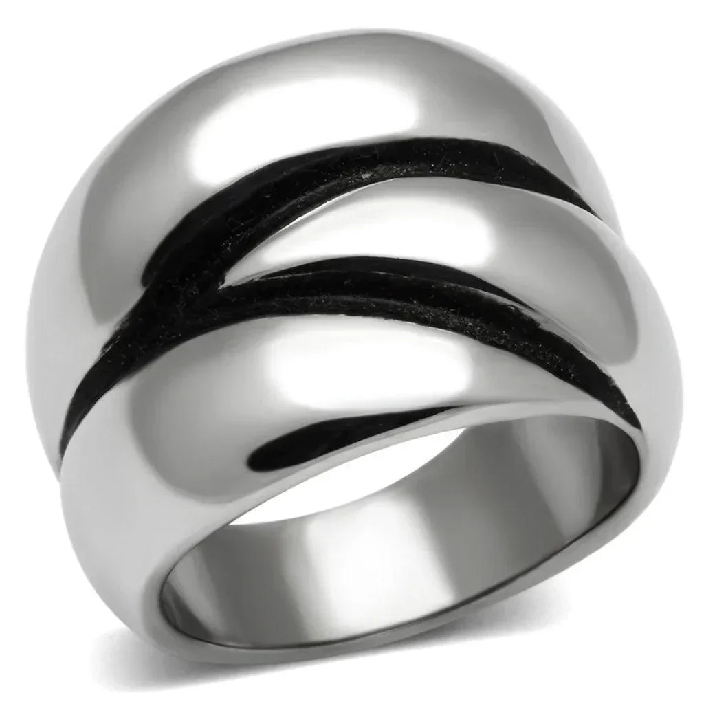 Silver Rings for Women Stainless Steel TK633 with No Stone - Jewelry Store by Erik Rayo