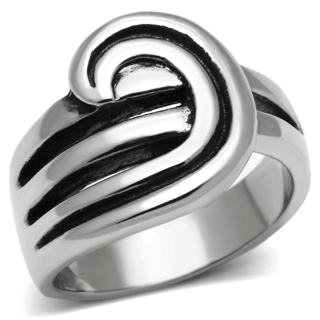 Silver Rings for Women Stainless Steel TK635 with No Stone