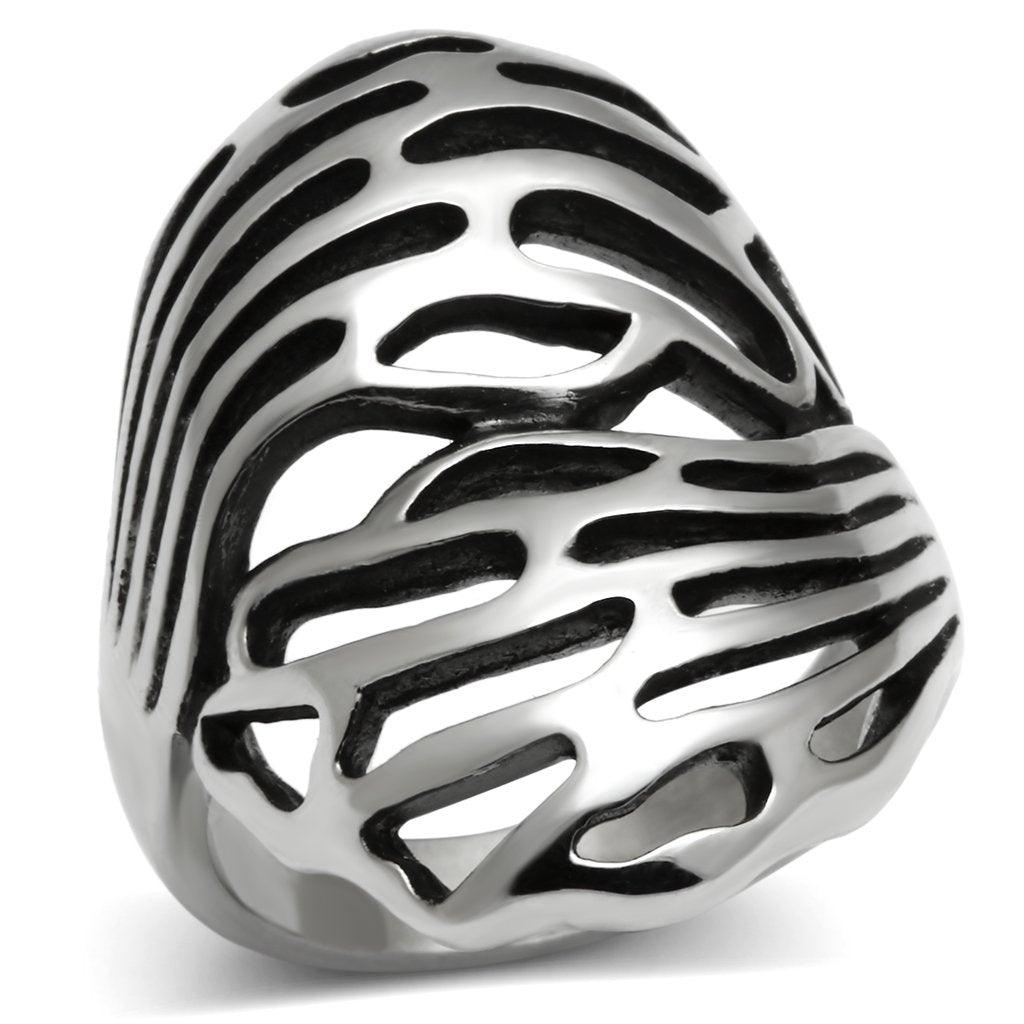 Silver Rings for Women Stainless Steel TK636 with No Stone