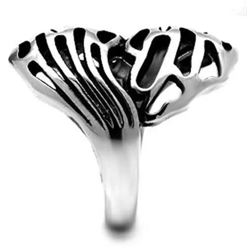 Silver Rings for Women Stainless Steel TK636 with No Stone - Jewelry Store by Erik Rayo