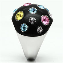 Load image into Gallery viewer, Silver Rings for Women Stainless Steel TK640 with Top Grade Crystal in Multi Color
