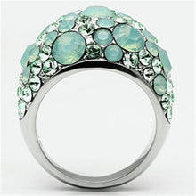 Load image into Gallery viewer, Silver Rings for Women Stainless Steel TK641 with Top Grade Crystal in Multi Color
