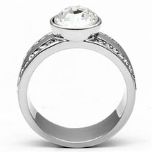 Load image into Gallery viewer, Silver Rings for Women Stainless Steel TK646 with Top Grade Crystal in Clear
