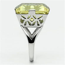 Load image into Gallery viewer, Silver Rings for Women Stainless Steel TK649 with Top Grade Crystal in Citrine Yellow
