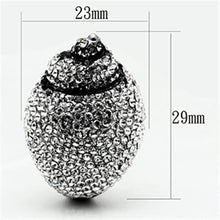 Load image into Gallery viewer, Silver Rings for Women Stainless Steel TK661 with Top Grade Crystal in Clear
