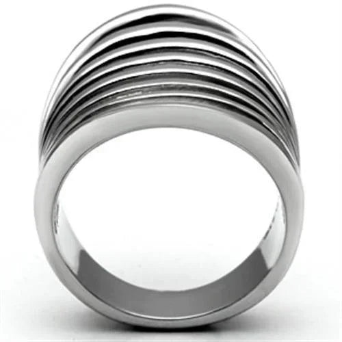 Silver Rings for Women Stainless Steel TK665 with No Stone - Jewelry Store by Erik Rayo