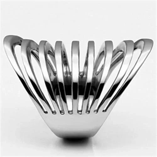 Silver Rings for Women Stainless Steel TK665 with No Stone - Jewelry Store by Erik Rayo