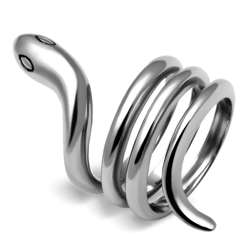 Silver Rings for Women Stainless Steel TK666 with No Stone - Jewelry Store by Erik Rayo