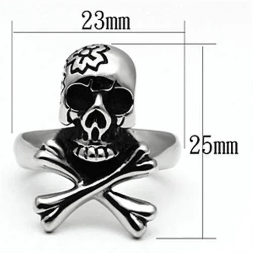 Silver Rings for Women Stainless Steel TK667 with No Stone - Jewelry Store by Erik Rayo