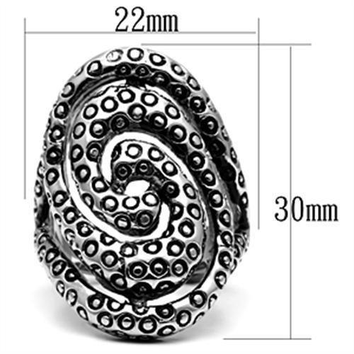 Silver Rings for Women Stainless Steel TK670 with No Stone - Jewelry Store by Erik Rayo