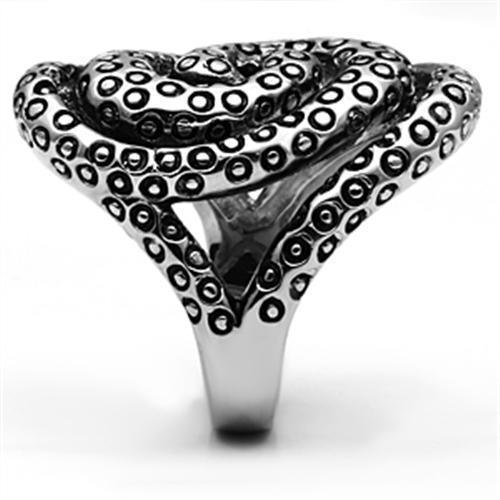Silver Rings for Women Stainless Steel TK670 with No Stone - Jewelry Store by Erik Rayo