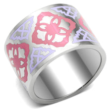 Load image into Gallery viewer, Silver Rings for Women Stainless Steel TK676 with Epoxy in Multi Color
