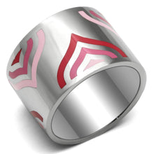 Load image into Gallery viewer, Silver Rings for Women Stainless Steel TK678 with Epoxy in Multi Color
