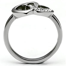 Load image into Gallery viewer, Silver Rings for Women Stainless Steel TK695 with Top Grade Crystal in Clear
