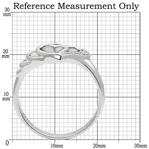 Silver Rings for Women Stainless Steel TK6X179 with AAA Grade Cubic Zirconia in Clear - Jewelry Store by Erik Rayo