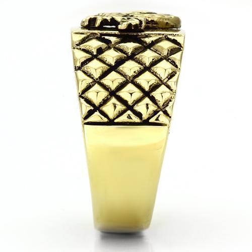 Gold Rings for Men Stainless Steel TK773 with No Stone - Jewelry Store by Erik Rayo