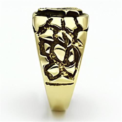 Gold Rings for Men Stainless Steel TK778 with No Stone - Jewelry Store by Erik Rayo