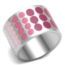 Load image into Gallery viewer, Silver Rings for Women Stainless Steel TK820 with Epoxy in Multi Color
