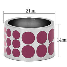 Load image into Gallery viewer, Silver Rings for Women Stainless Steel TK820 with Epoxy in Multi Color
