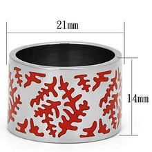 Load image into Gallery viewer, Silver Rings for Women Stainless Steel TK821 with Epoxy in Siam
