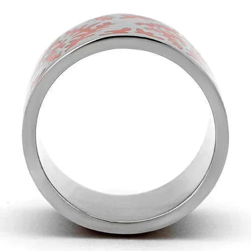 Silver Rings for Women Stainless Steel TK821 with Epoxy in Siam - Jewelry Store by Erik Rayo