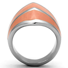 Load image into Gallery viewer, Silver Rings for Women Stainless Steel TK822 with Epoxy in Orange
