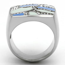 Load image into Gallery viewer, Silver Rings for Women Stainless Steel TK832 with Top Grade Crystal in Clear
