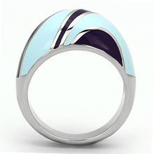 Load image into Gallery viewer, Silver Rings for Women Stainless Steel TK835 with Epoxy in Multi Color
