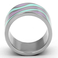 Load image into Gallery viewer, Silver Rings for Women Stainless Steel TK840 with Epoxy in Multi Color
