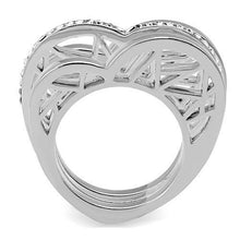 Load image into Gallery viewer, Silver Rings for Women Stainless Steel TK864 with Top Grade Crystal in Clear
