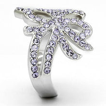 Load image into Gallery viewer, Silver Rings for Women Stainless Steel TK869 with Top Grade Crystal in Light Sapphire
