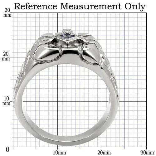 Rings for Men Silver Stainless Steel TK8X039 with No Stone - Jewelry Store by Erik Rayo