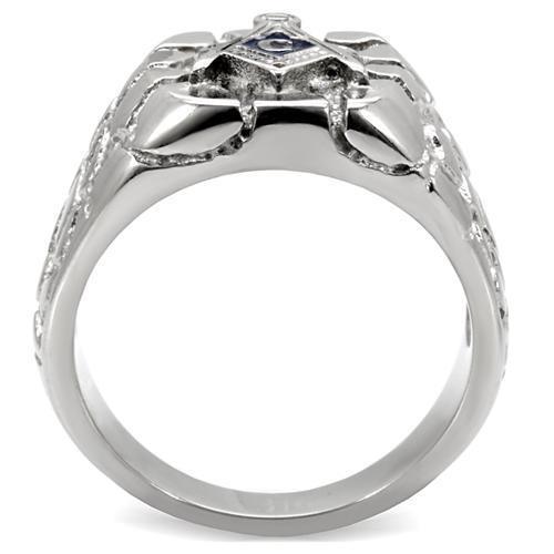 Rings for Men Silver Stainless Steel TK8X039 with No Stone - Jewelry Store by Erik Rayo