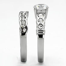 Load image into Gallery viewer, Silver Rings for Women Stainless Steel TK974 with AAA Grade Cubic Zirconia in Clear
