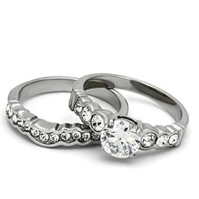 Load image into Gallery viewer, Silver Rings for Women Stainless Steel TK974 with AAA Grade Cubic Zirconia in Clear
